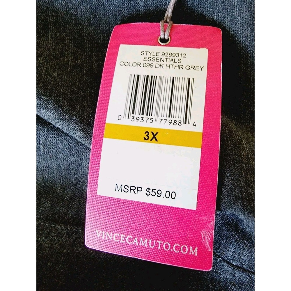 Vince Camuto Women's 3X Essentials Slim Leg Ponte Pants Dark Heather Gray NWT - Picture 11 of 13